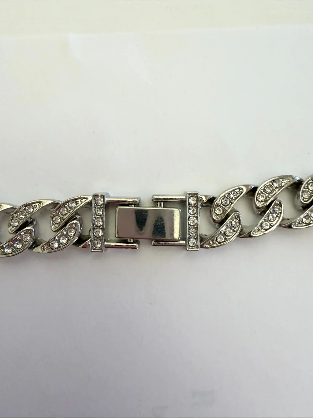 24” Iced Out Squirtle Pokémon Cuban Link Necklace 103g – White Gold Filled